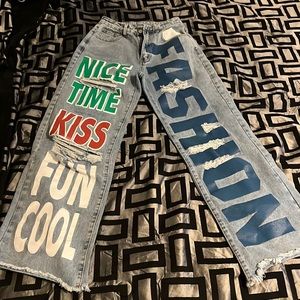 detailed womens jeans size 26